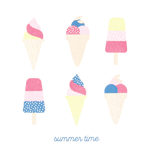 Pyjama-short en jersey 2 pièces blanc Fille