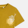 T-shirt manches courtes imprimé jaune curry Garçon