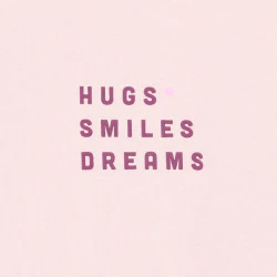 Girl's pastel pink slogan...