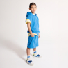 Bermuda sportswear en jersey bleu Garçon