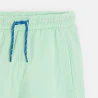Boys' green jersey sportswear Bermuda shorts