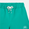 Girl's plain green fleece shorts