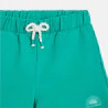 Girl's plain green fleece shorts