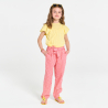 Pantalon fluide imprimé orange Fille