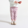 Pantalon taille haute mauve bébé fille