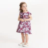 Robe chic nœuds mauve bébé fille
