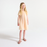 Girl's nude sequin party dress