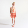 Girl's apricot jersey 2-piece shortie pyjamas