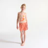 Pyjama-short en jersey 2 pièces abricot Fille