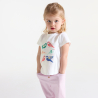 T-shirt oiseau vert bébé fille