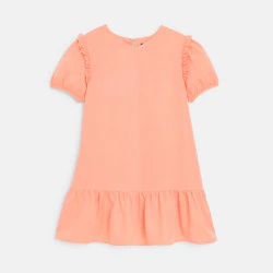 Girl's plain pastel orange...