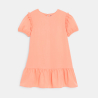 Girl's plain pastel orange dress