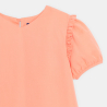 Girl's plain pastel orange dress