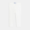 Girls' white capri leggings