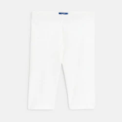 Girl's white cycling leggings