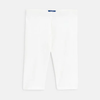 Girl's white cycling leggings