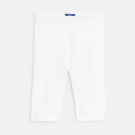 Girl's white cycling leggings