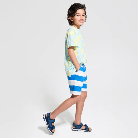 Baby boy's green banana T-shirt