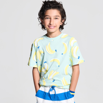 T-shirt motif banane vert Garçon
