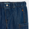 Baby boy's blue denim cargo trousers
