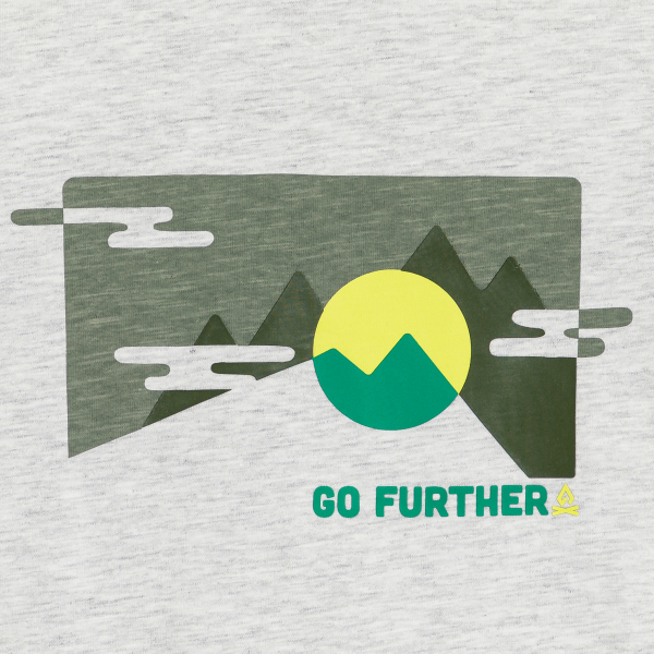 Boy's grey marl slogan T-shirt with short sleeves