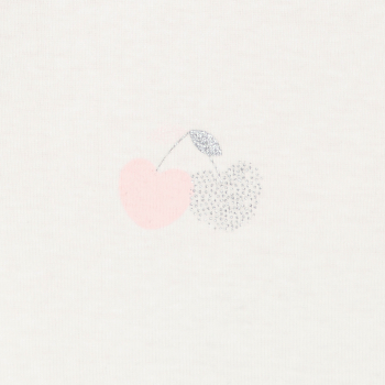 Body col us cerise blanc bébé fille (lot de 3)