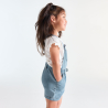 Baby girl blue denim short dungarees