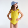 Girl's yellow swimming costume
