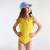 Girl's yellow swimming costume