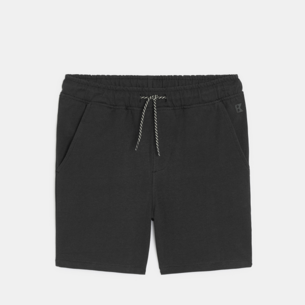 Bermuda en coton noir garçon