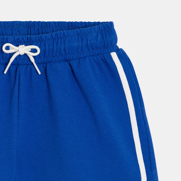 Short en molleton bleu Fille
