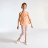 Girl's orange printed cycling shorts