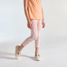Leggings courts imprimés orange Fille