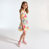 Girl's multicoloured fruit print jersey short dress