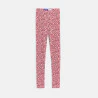 Girl's long brown leopard print jersey leggings