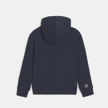 Boys' blue zip-up hoodie