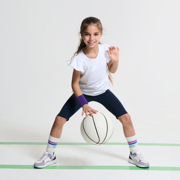 Ruffled short-sleeved T-shirt