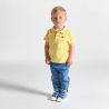 Polo maille piquée jaune bébé garçon