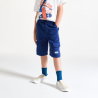 Boy's navy blue cargo Bermuda shorts