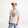 T-shirt manches courtes motif vélo blanc Garçon