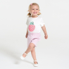 Baby girl's white sequinned T-shirt