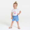 Short maille légère taille haute bleu bébé fille
