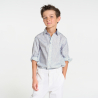 Boy's blue printed shirt