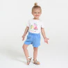 T-shirt sequins blanc bébé fille