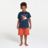 Pyjama d'été 2 pièces en jersey orange Garçon