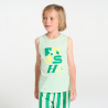 Boy's green soft jersey shortie pyjamas