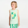 Pyjama-short en jersey vert Garçon