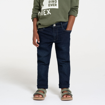 Jean skinny en denim brut bleu marine Garçon