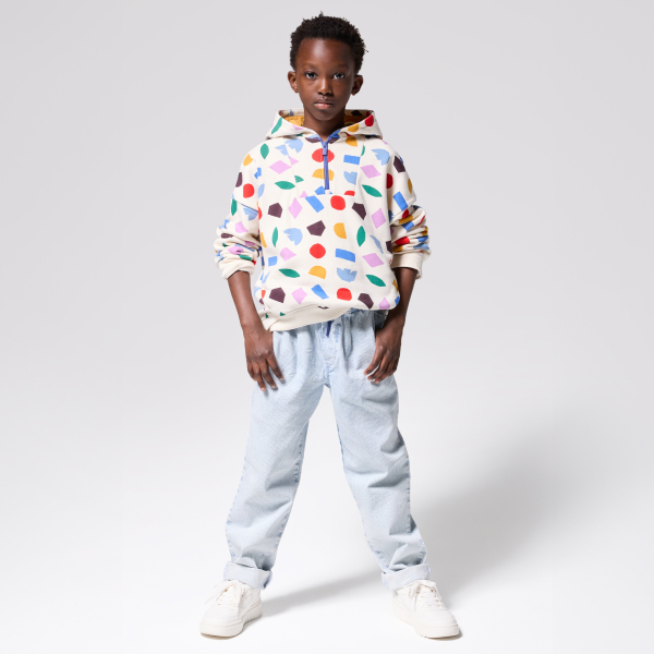 Boy's faded blue stripe trousers