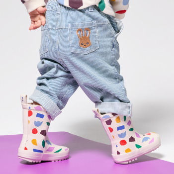 Pantalon rayé twill bleu bébé garçon